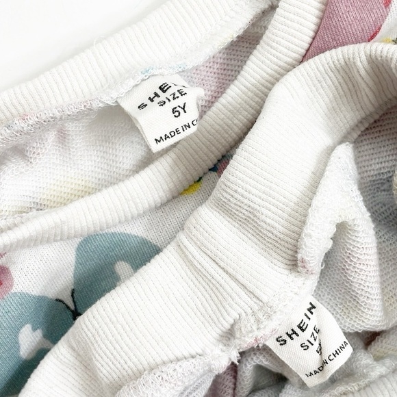 SHEIN toddler girls butterfly print matching set - Picture 4 of 4